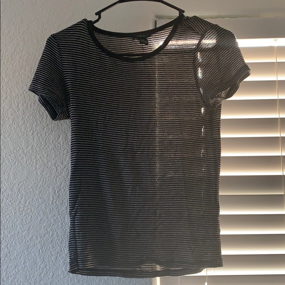Forever 21 (size S) black and white striped top
